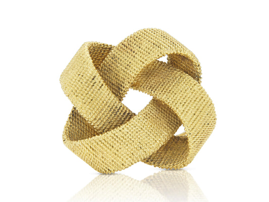 Vintage 1970s Gold Knot Brooch