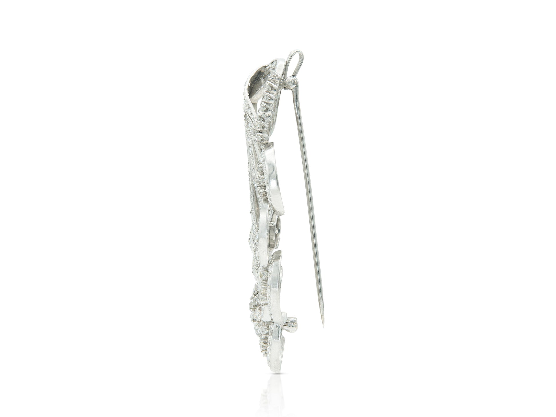 Vintage 1940s 8.50 Carat Diamond Brooch Pendant