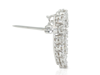 1.10 Carat Diamond Heart Brooch