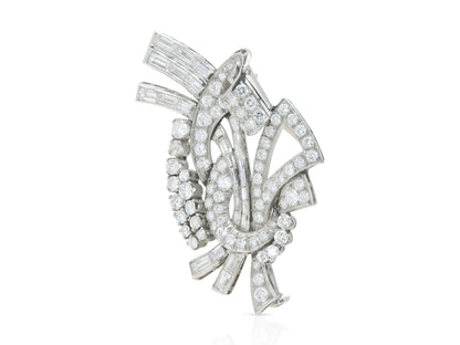 Vintage 1950s Diamond Brooch