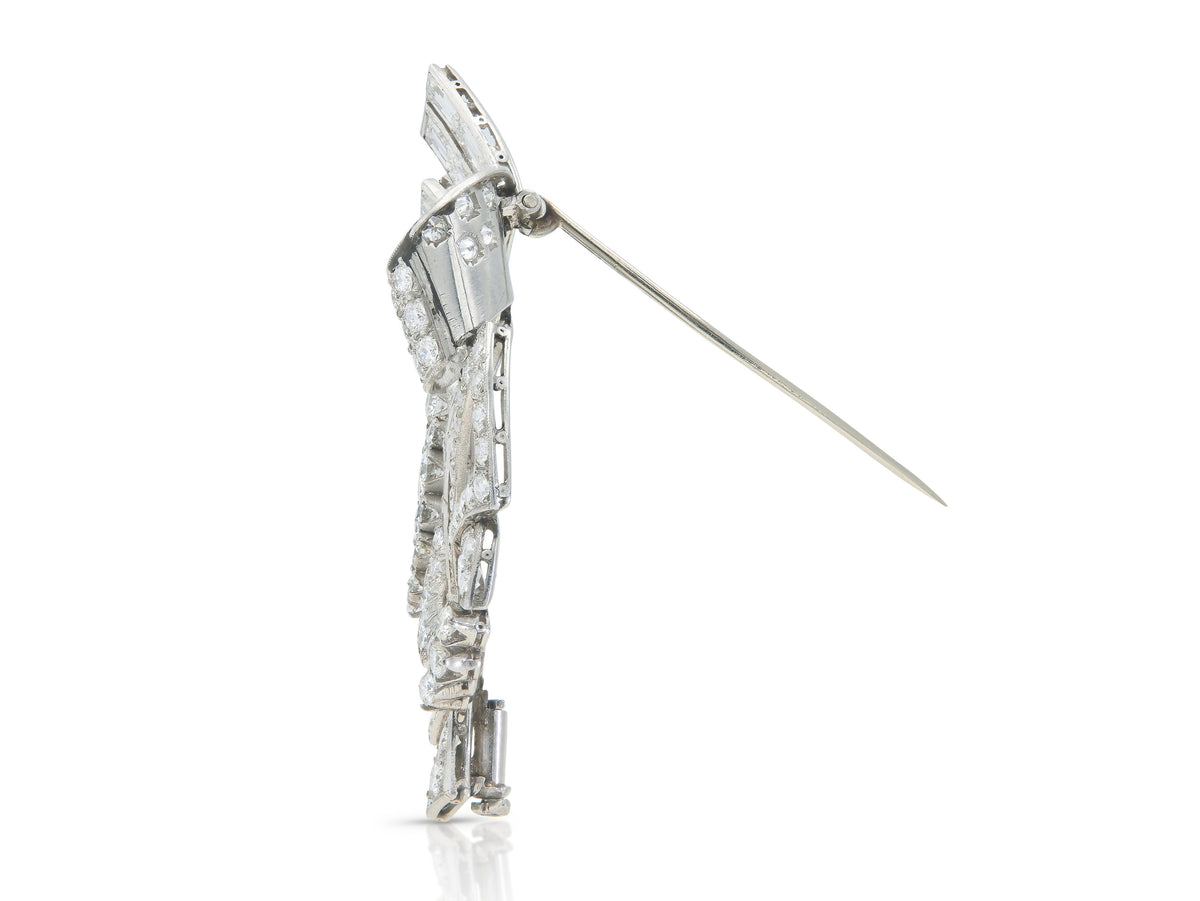 Vintage 1950s Diamond Brooch