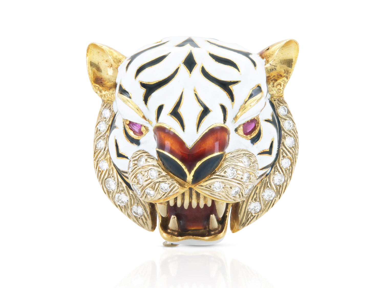 Vintage 1960s Frascarolo Tiger Brooch