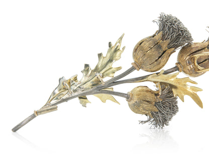 Vintage 1960s Mario Buccellati Thistle Brooch