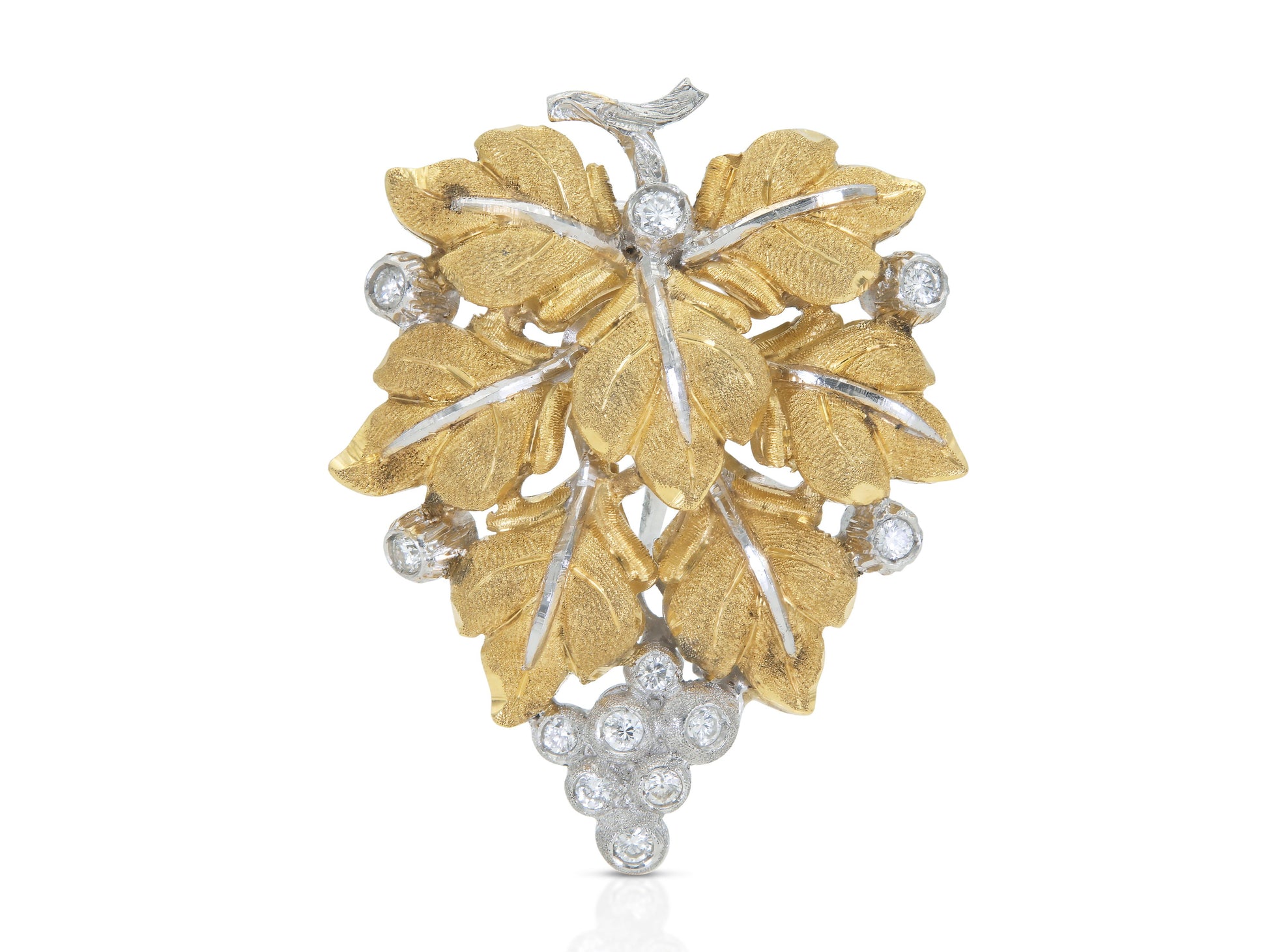 Vintage 1960s Mario Buccellati Leaf Brooch