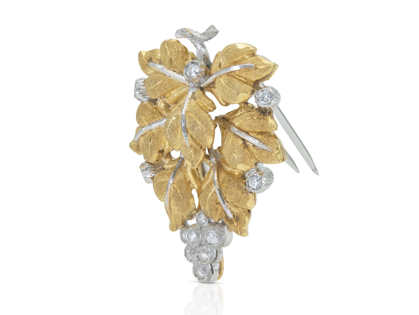 Vintage 1960s Mario Buccellati Leaf Brooch