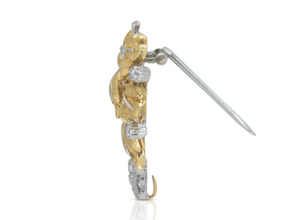 Vintage 1960s Mario Buccellati Leaf Brooch