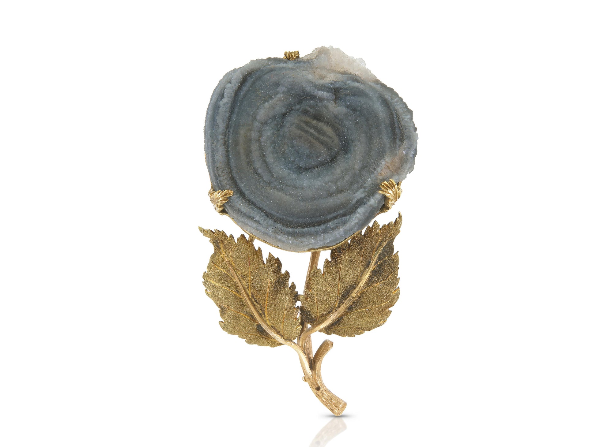 Vintage 1950s Mario Buccellati Geode Brooch