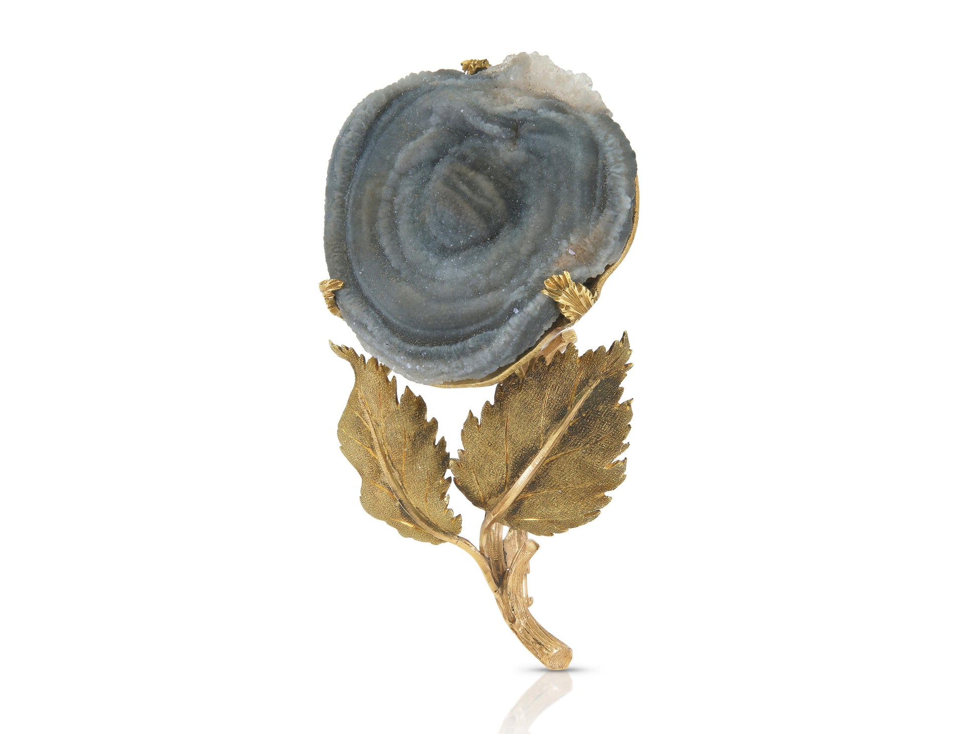 Vintage 1950s Mario Buccellati Geode Brooch