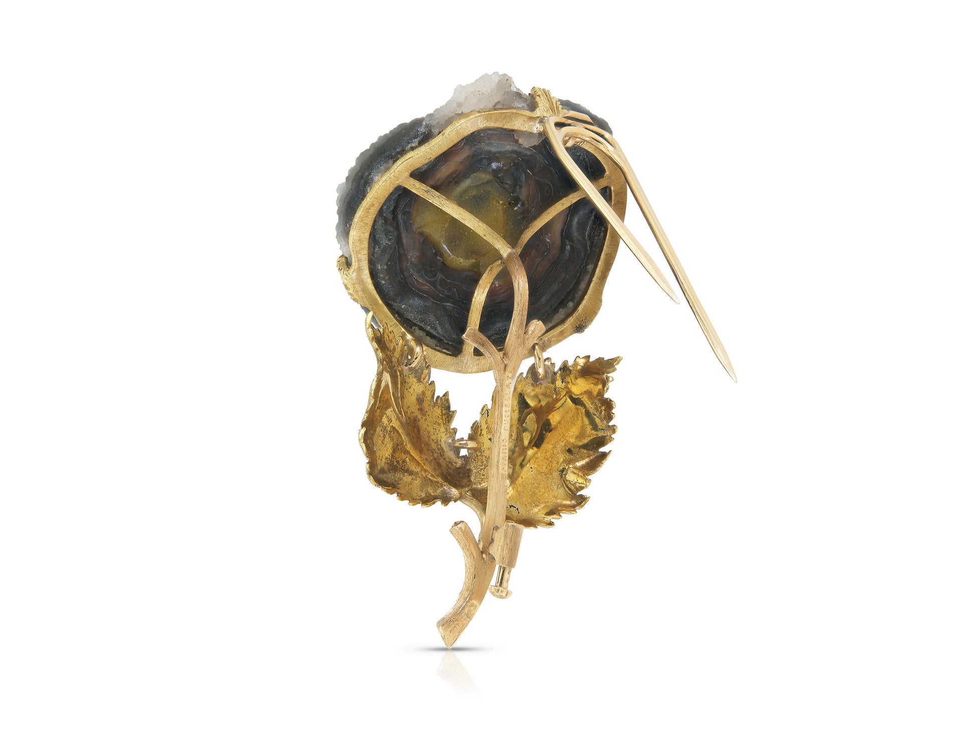 Vintage 1950s Mario Buccellati Geode Brooch