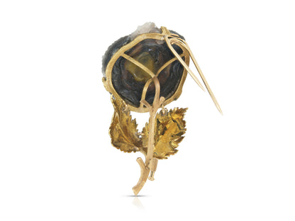 Vintage 1950s Mario Buccellati Geode Brooch