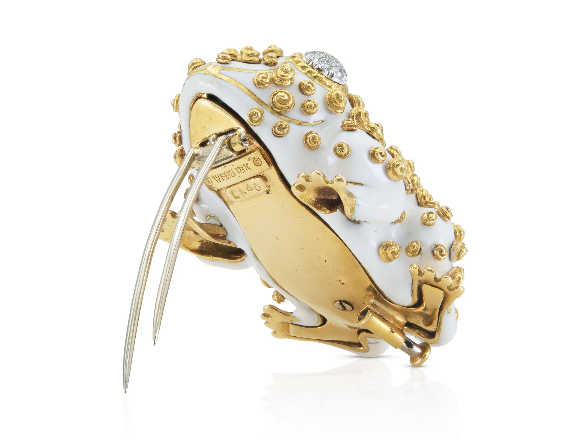 David Webb Frog Brooch