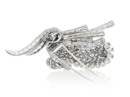 Vintage 1950s Diamond Brooch