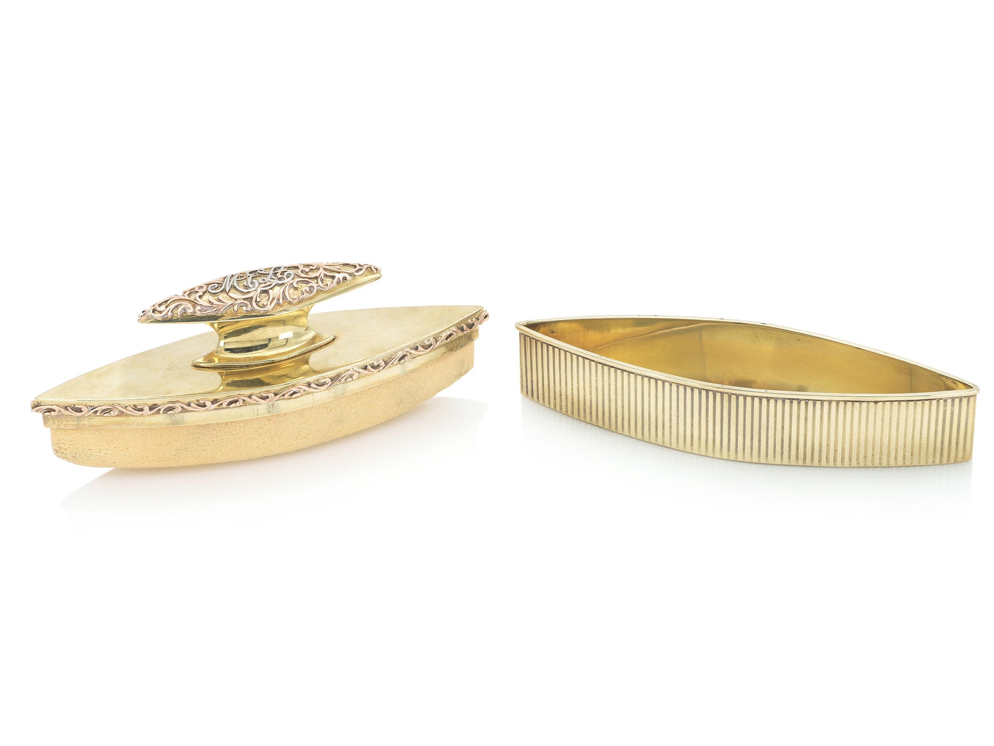 Antique Art Deco 1930s Gold Manicure Set