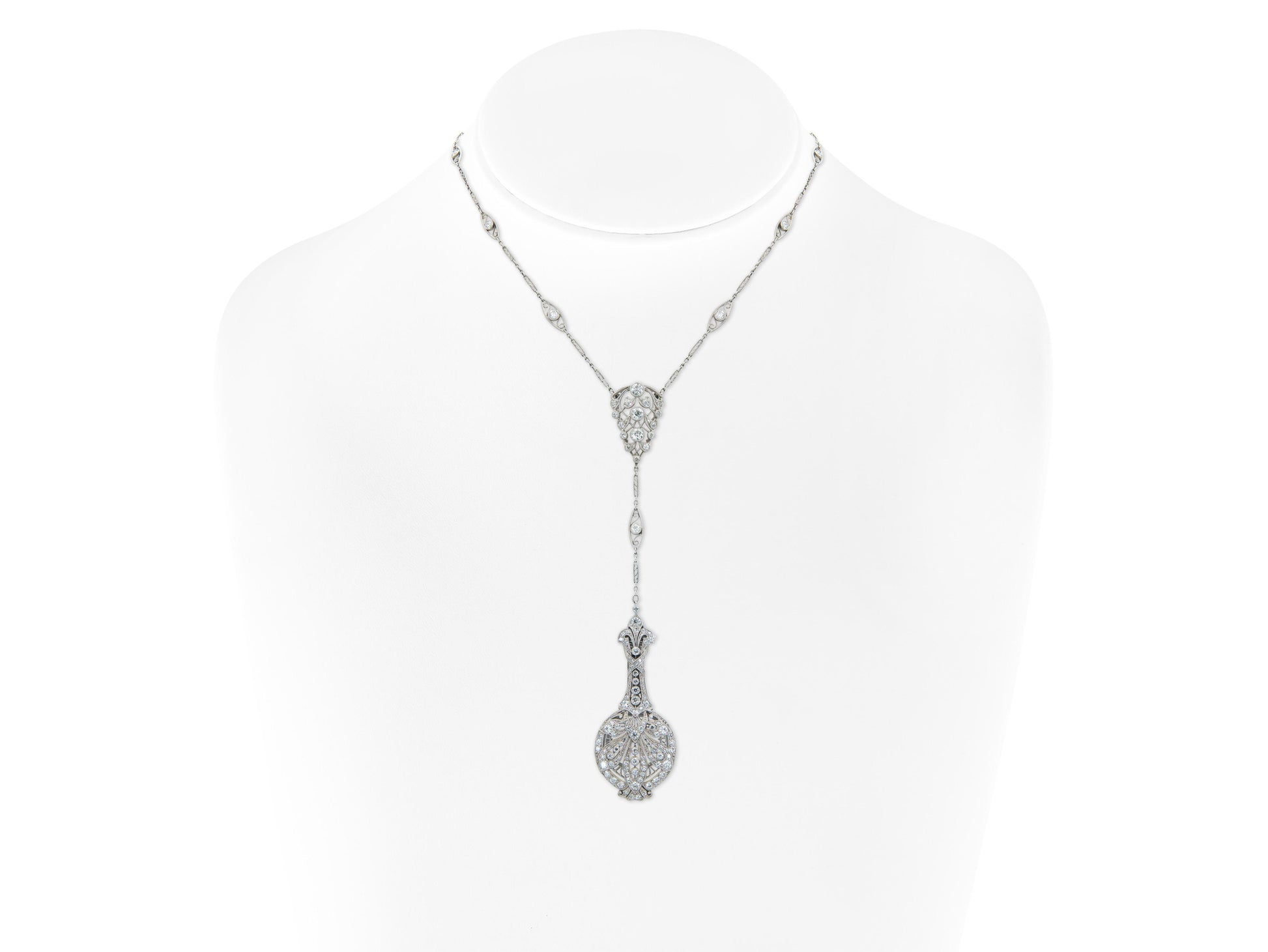Antique Edwardian 1910s Diamond Lorgnette