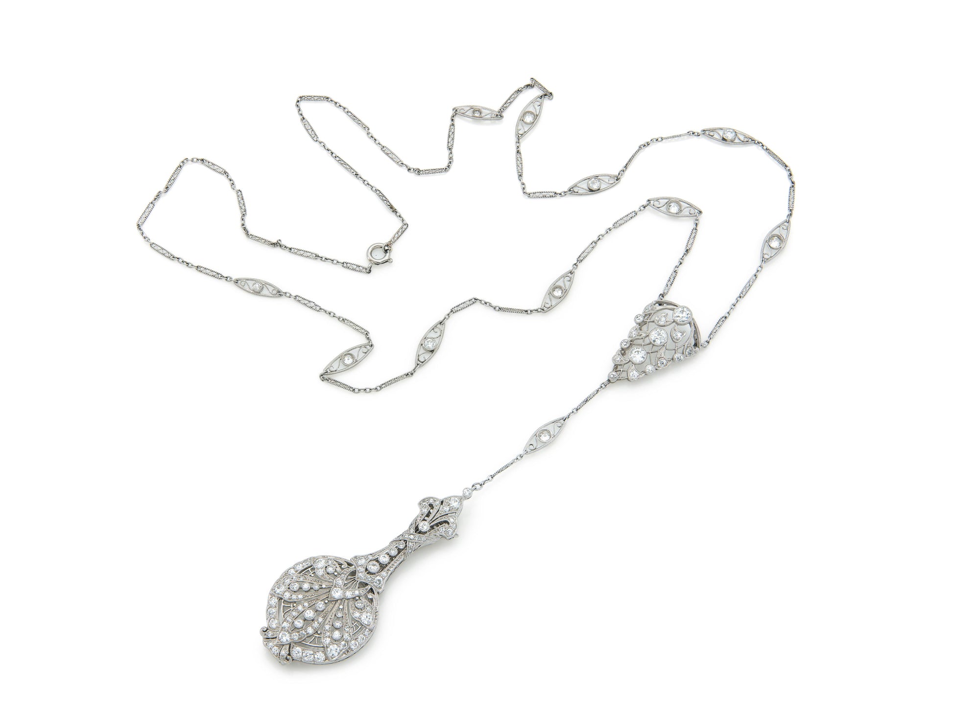 Antique Edwardian 1910s Diamond Lorgnette