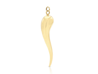 Gold Italian Horn Pendant