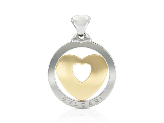 Vintage 1990s Bvlgari Tondo Heart Pendant