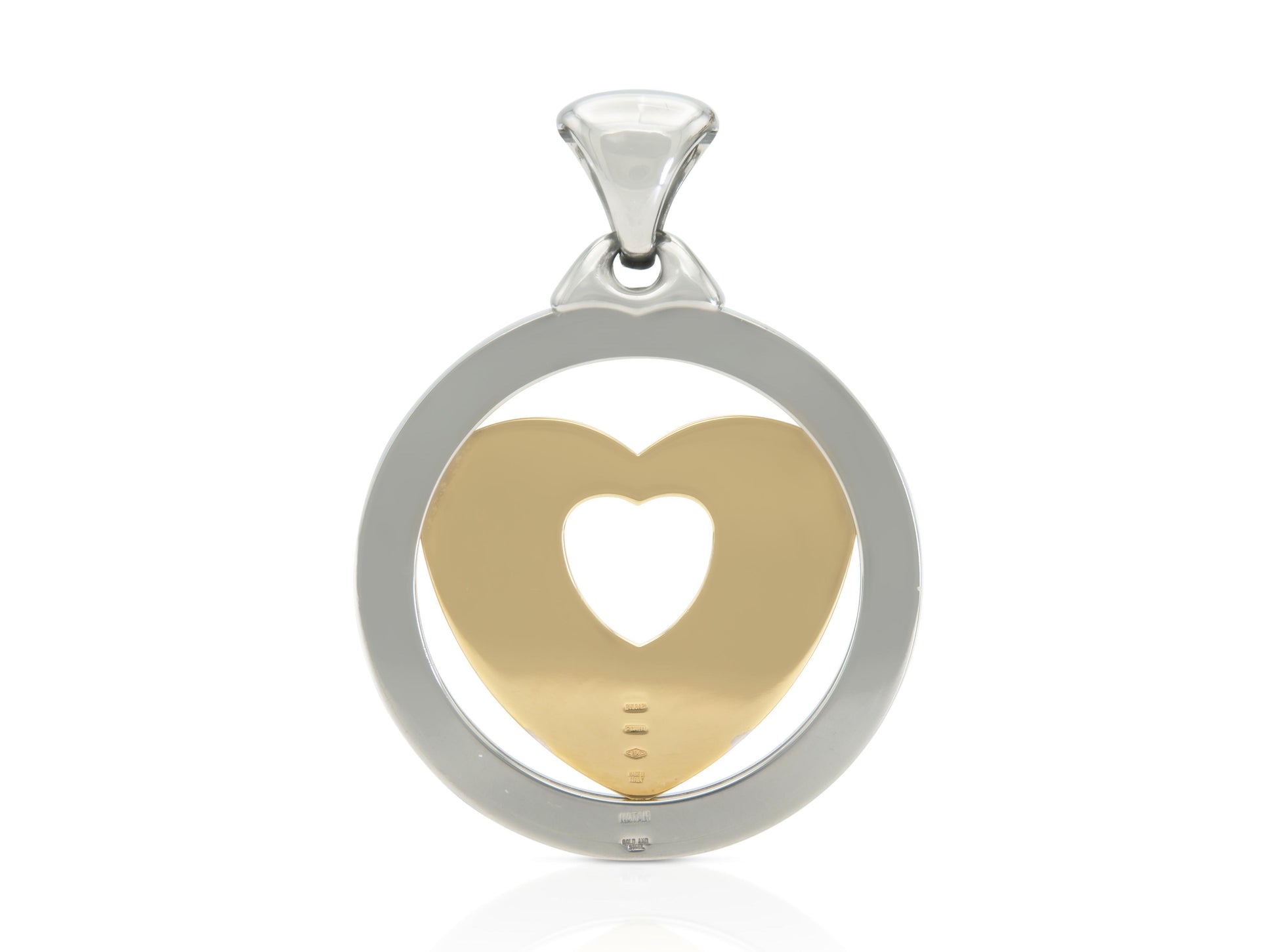 Vintage 1990s Bvlgari Tondo Heart Pendant