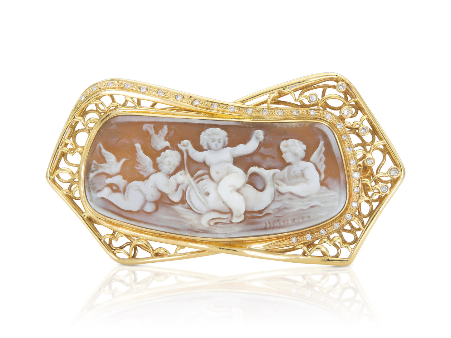 Vintage 1940s Retro Cameo Hair Pin