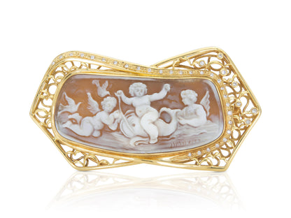 Vintage 1940s Retro Cameo Hair Pin