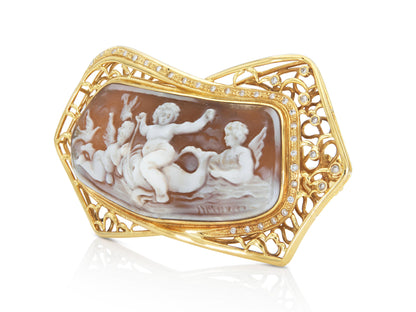 Vintage 1940s Retro Cameo Hair Pin