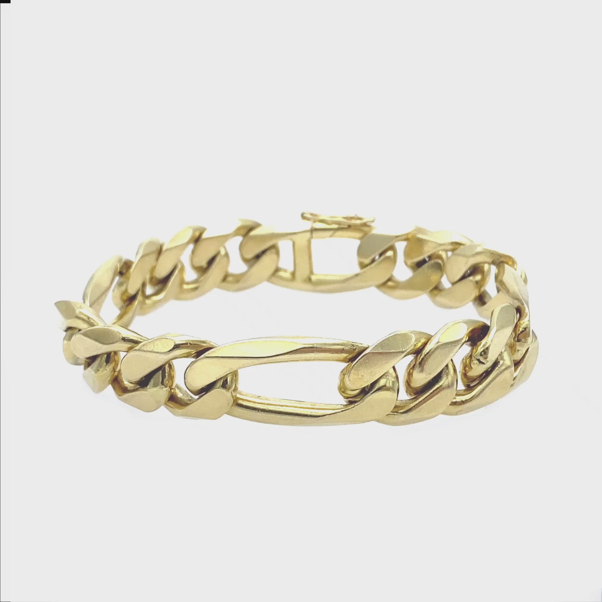 Chunky Gold Figaro Link Bracelet