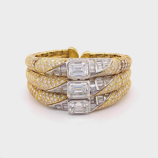 Vintage 1980s Bvlgari Diamond Bracelet