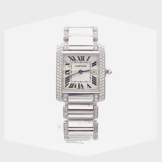Cartier Tank Francais Watch with Diamonds