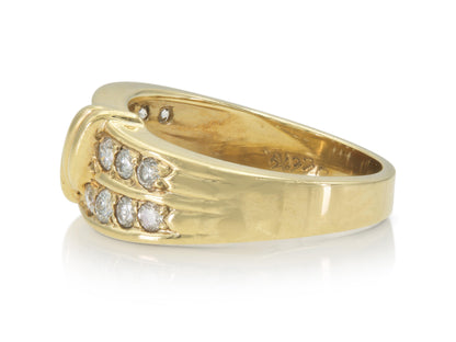 Vintage 1980s 0.80 Carat Diamond Band Ring