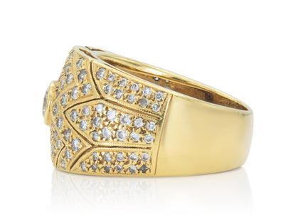 Vintage 1980s 1.21 Carat Diamonds Band Ring