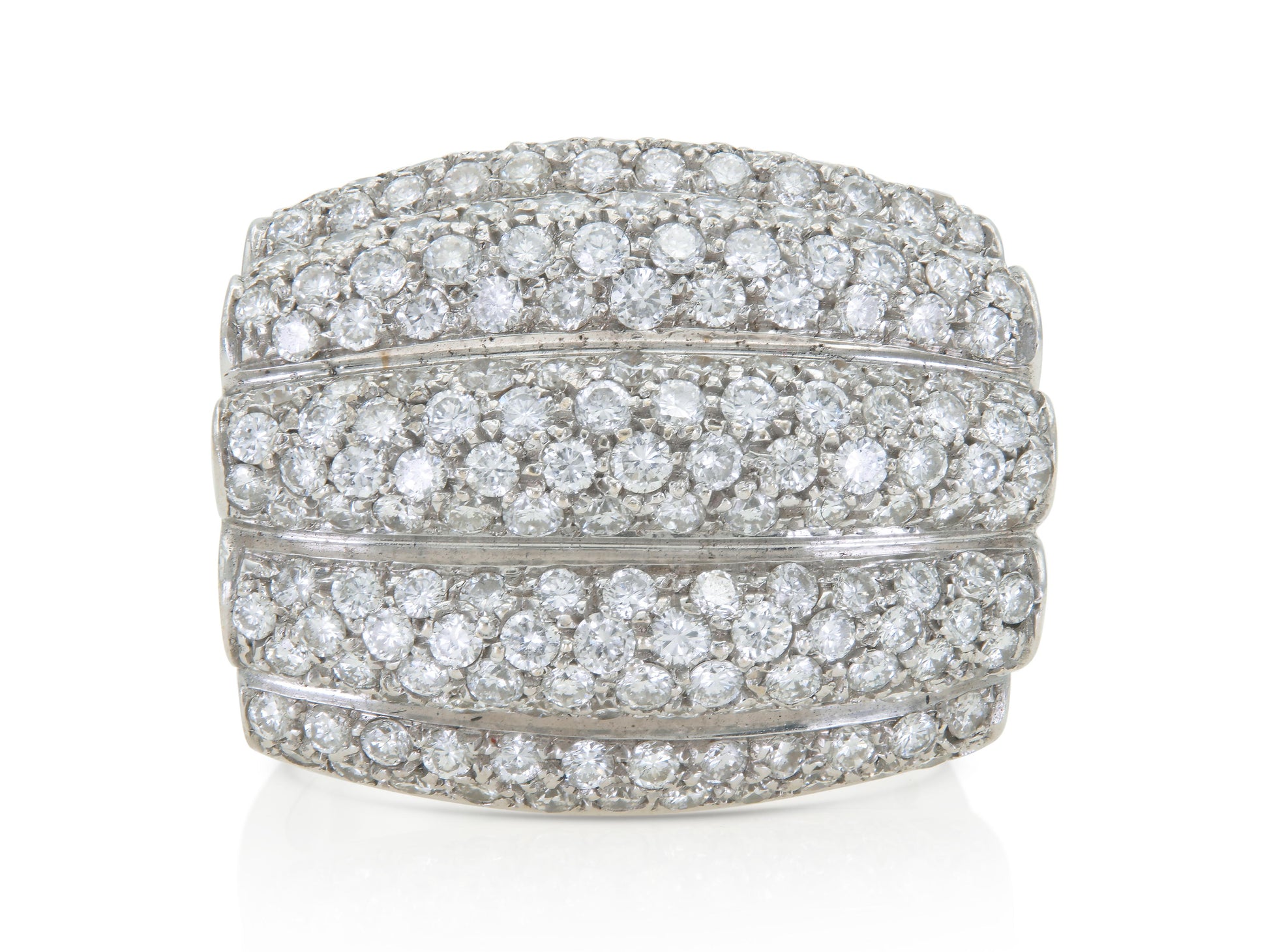 2.85 Carat Diamond Shrimp Ring