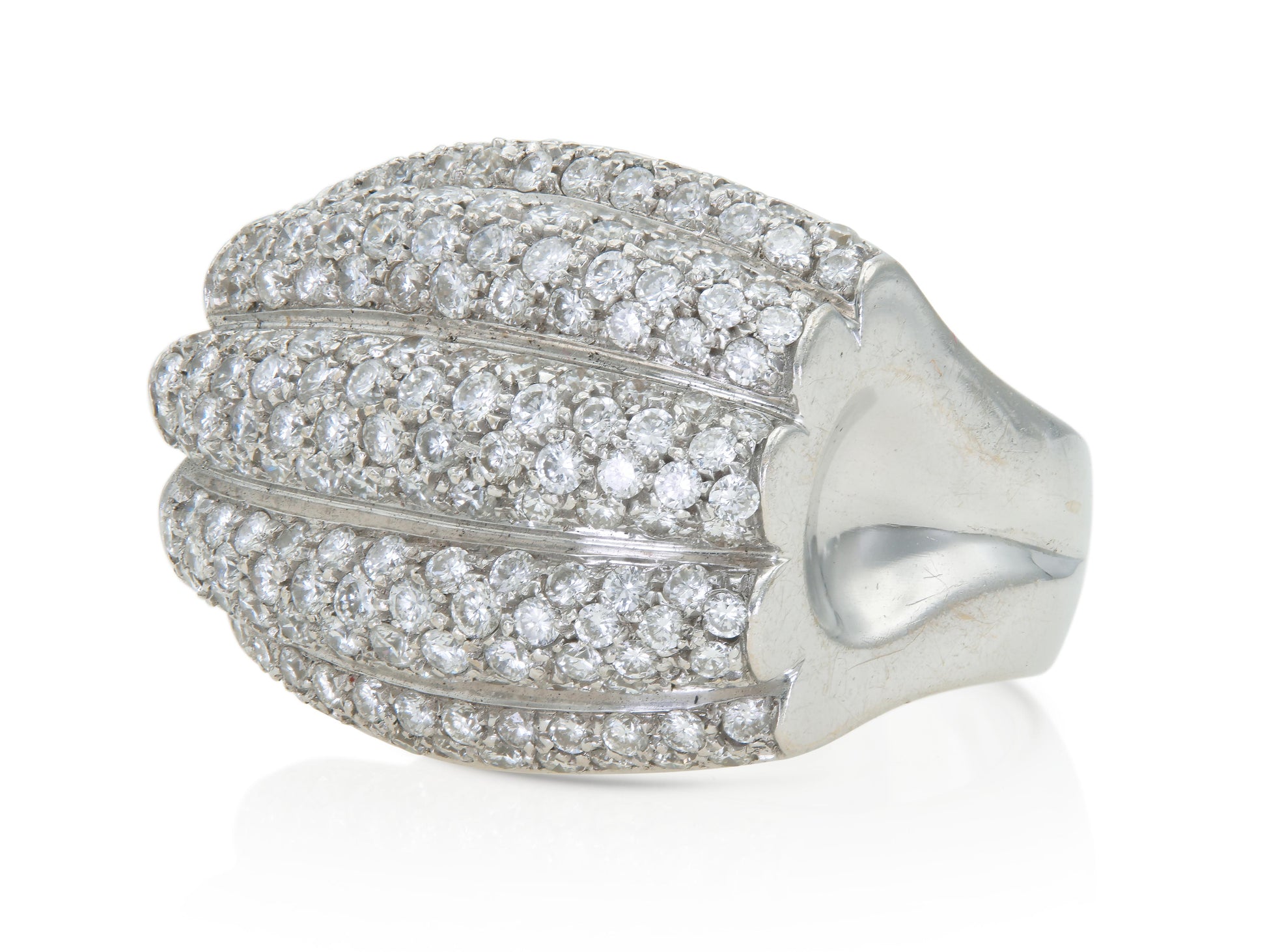 2.85 Carat Diamond Shrimp Ring