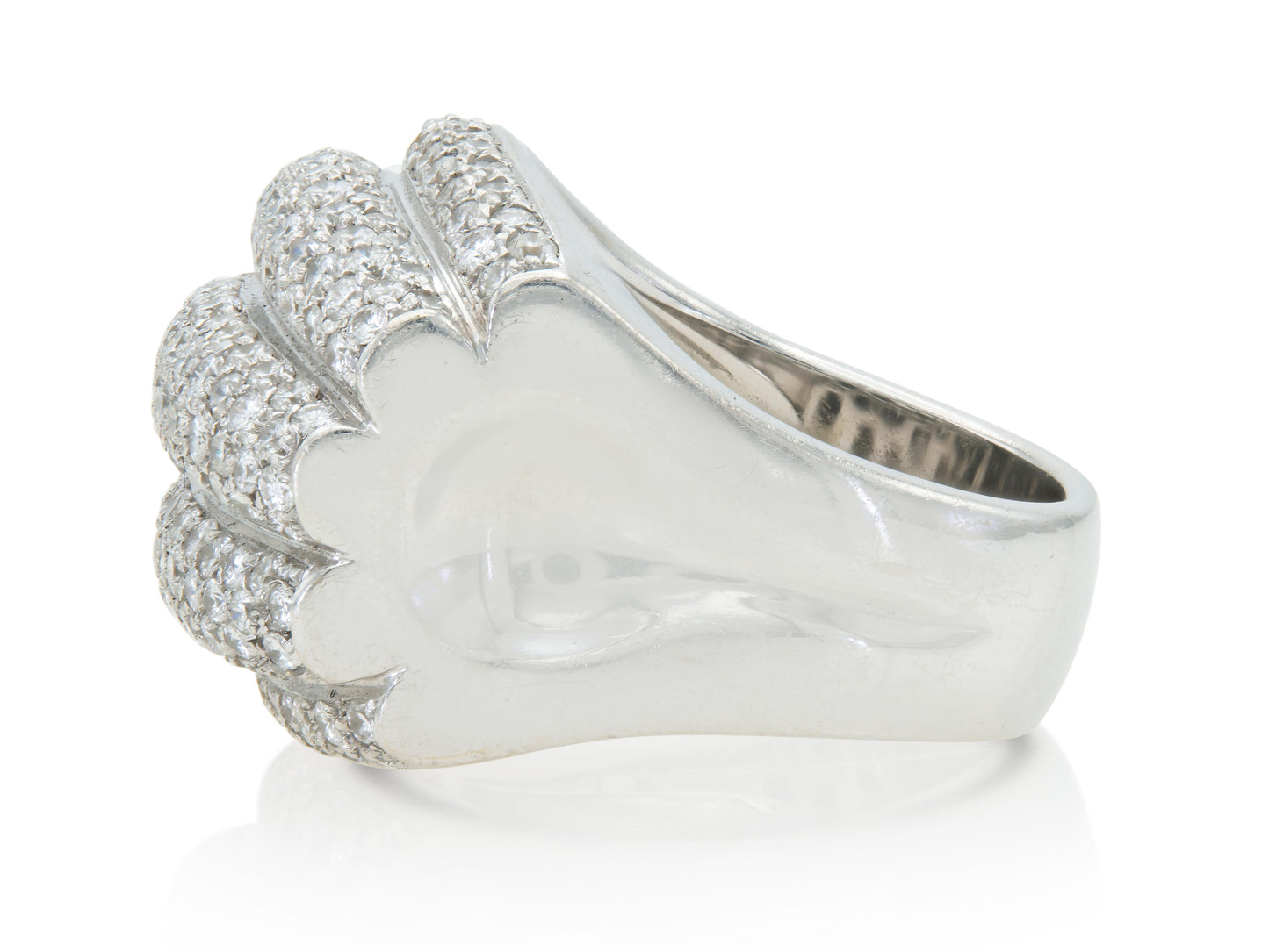 2.85 Carat Diamond Shrimp Ring