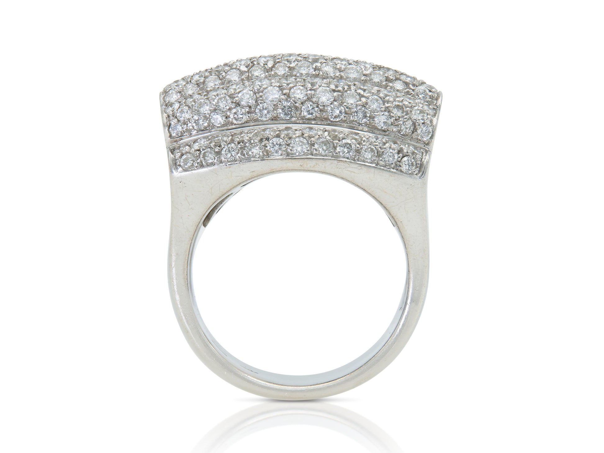 2.85 Carat Diamond Shrimp Ring