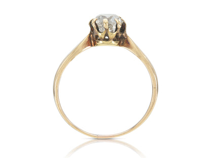 Antique Victorian 0.90 Carat Diamond Engagement Ring