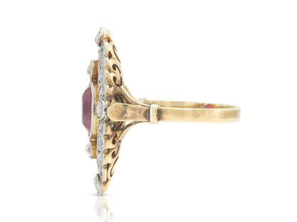 Antique Edwardian 1900s Navette Ring