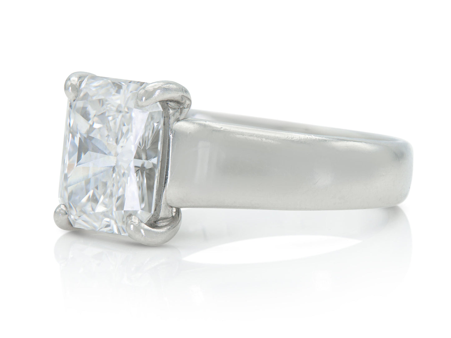 2.28 Carat GIA Certified Radiant Cut Diamond Engagement Ring