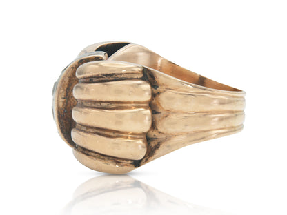 Vintage 1940s Retro Bow Ring with Diamonds