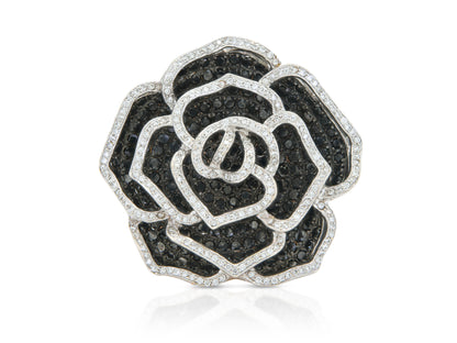 Black & White Diamonds Rose Ring