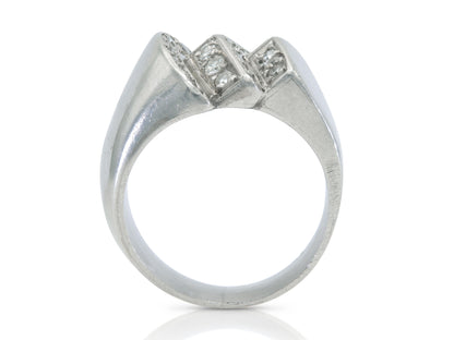 Vintage 1940s Retro 0.80 Carat Diamond Ring