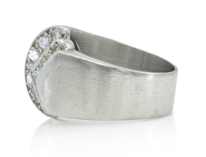 Vintage 1940s Retro 0.80 Carat Diamond Ring