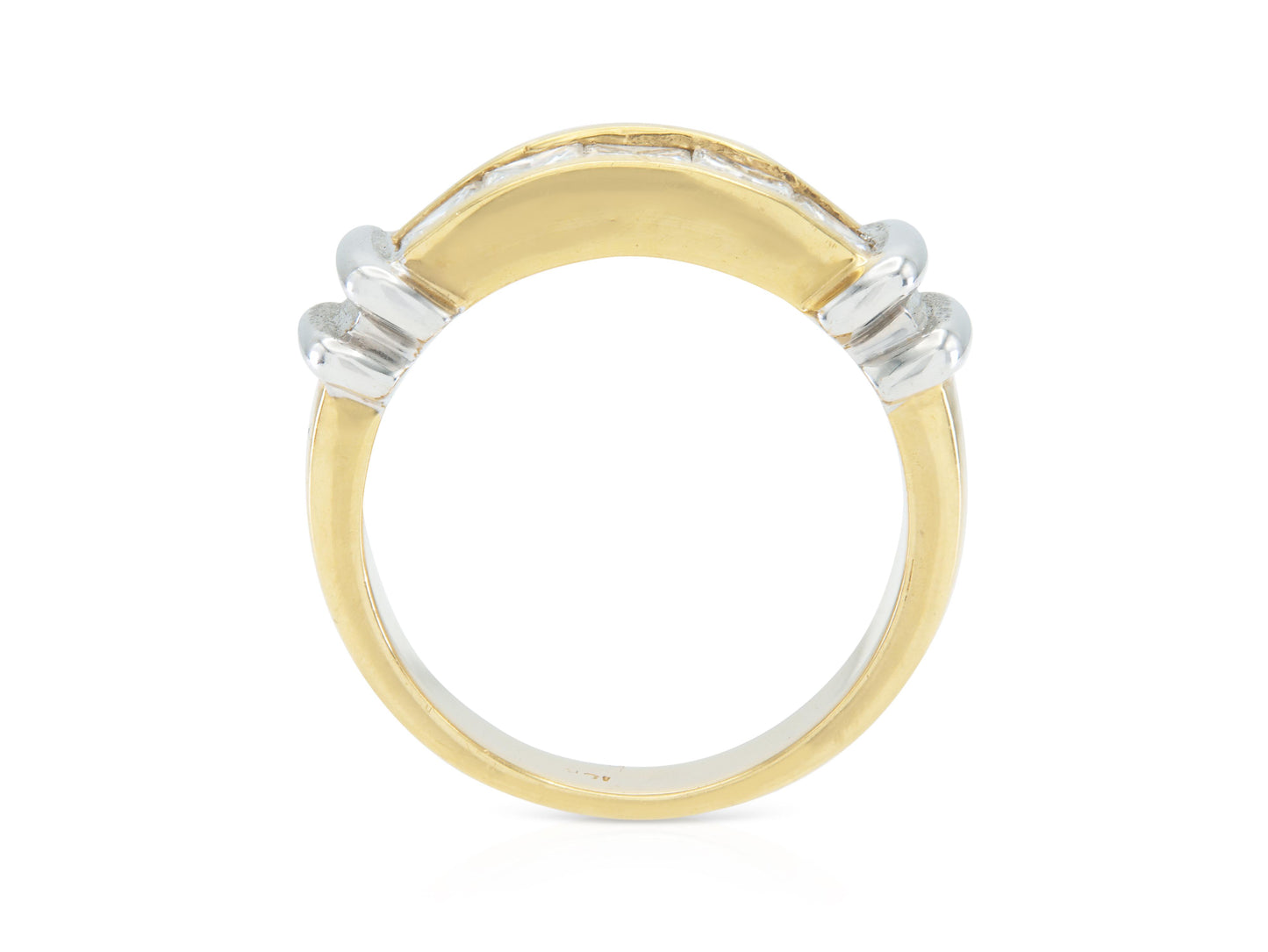 Vintage 1980s 2.00 Carat Princess Cut Diamonds Ring