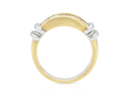 Vintage 1980s 2.00 Carat Princess Cut Diamonds Ring