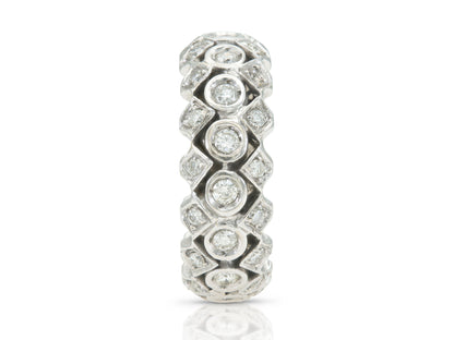 Vintage 1950s 1.60 Carat Diamond Bombe Band