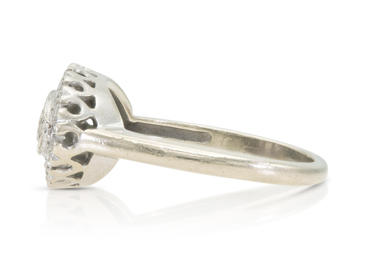 Vintage 1940s Retro 1.15 Carat Diamond Ring