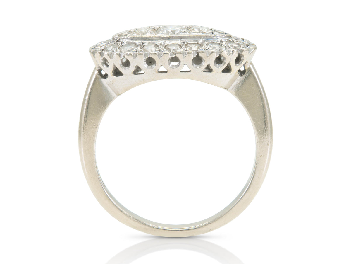 Vintage 1940s Retro 1.15 Carat Diamond Ring