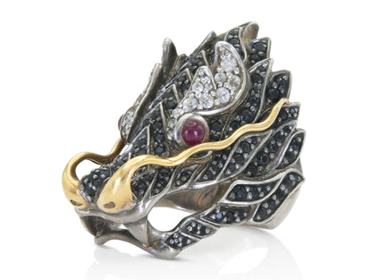 John Hardy Naga Saddle Dragon Ring