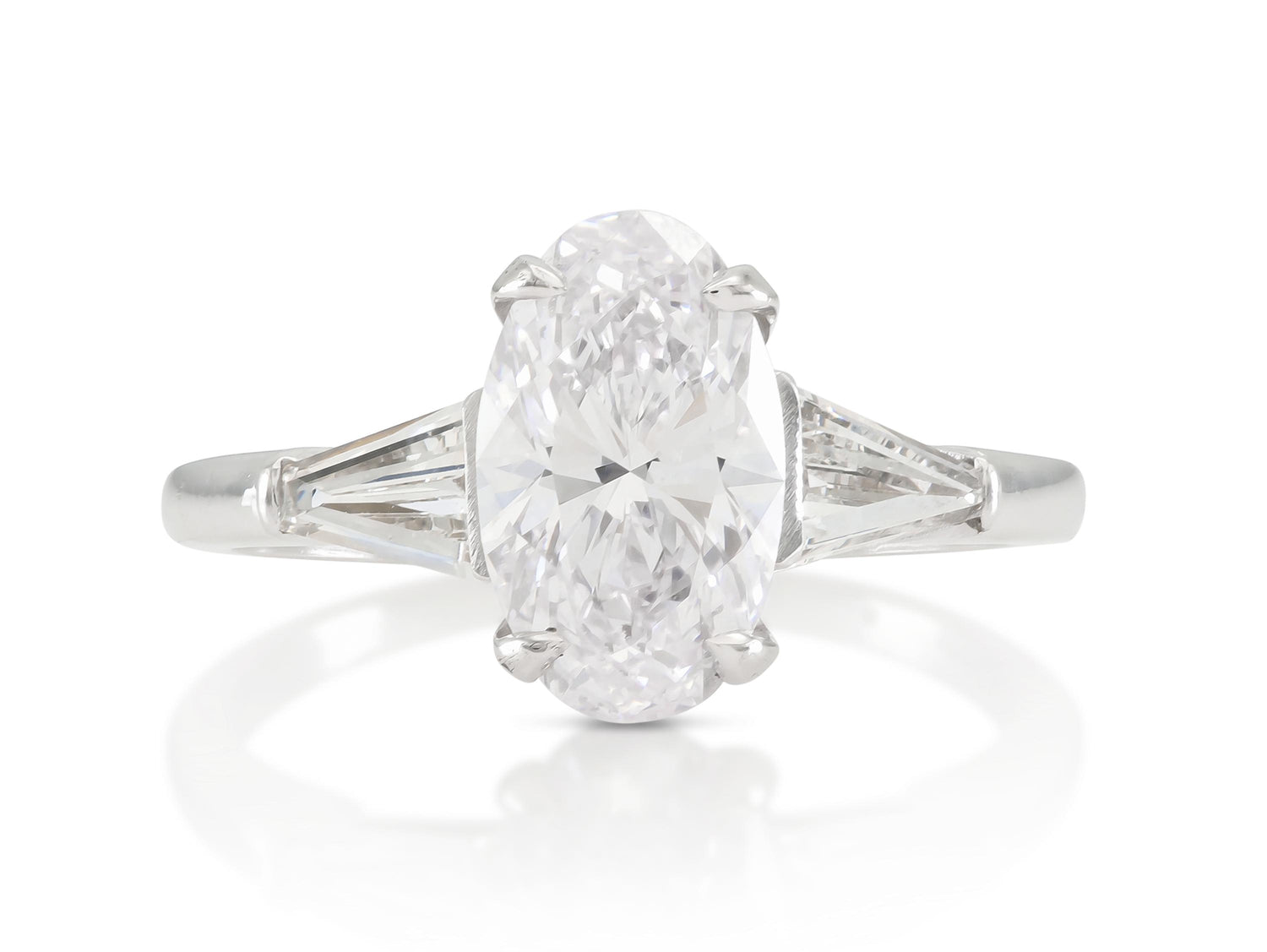 1.83 Carat Oval Cut Diamond Engagement Ring
