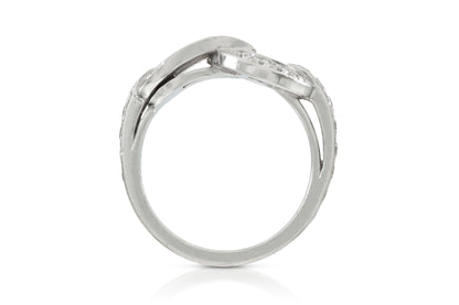 Cartier Agrafe Ring with Diamonds