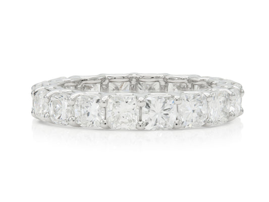 3.60 Carat Cushion Cut Diamond Eternity Band